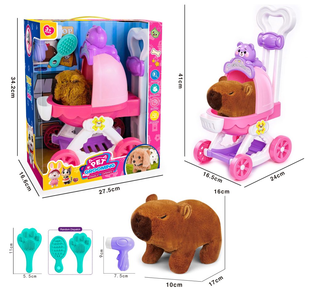 Electric walking plush otter TS821326