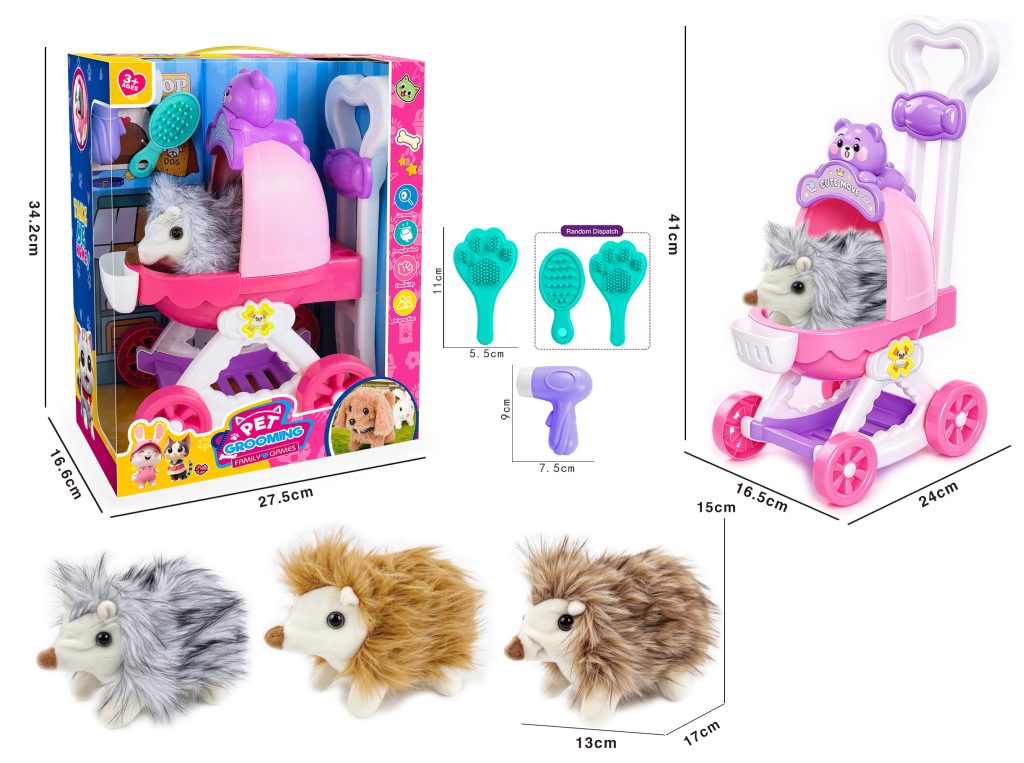 Electric walking plush hedgehog TS821333