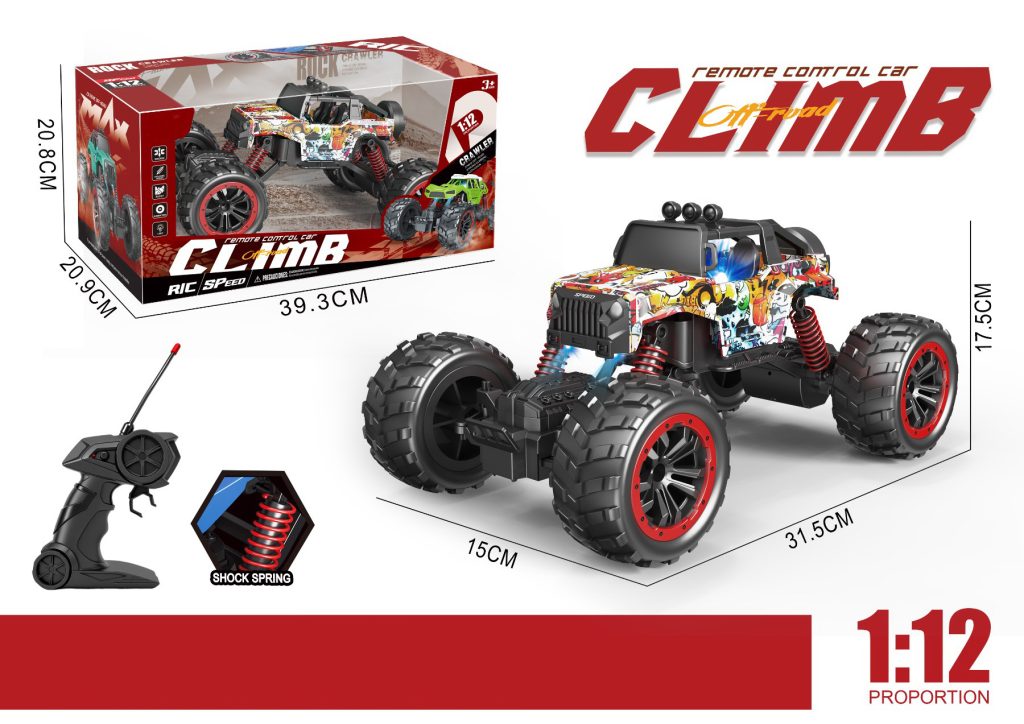 1:12 Scale 4-Channel RC Crawler with Lights TS821707