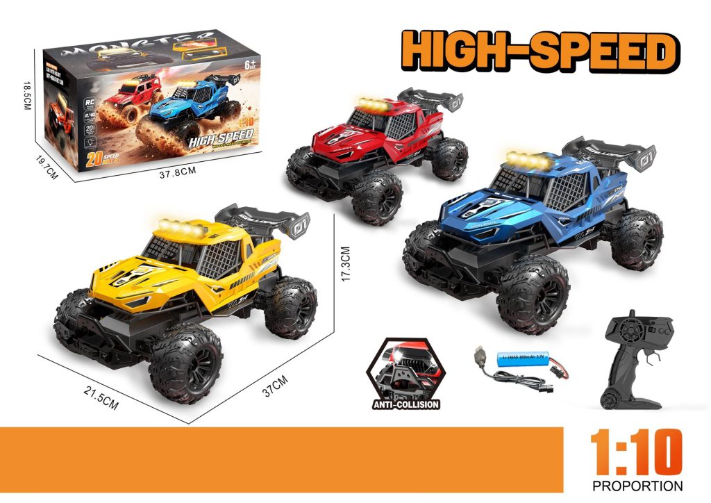 1:10 Scale 2.4GHz Off-Road RC Car – 4-Channel with Lights TS821708